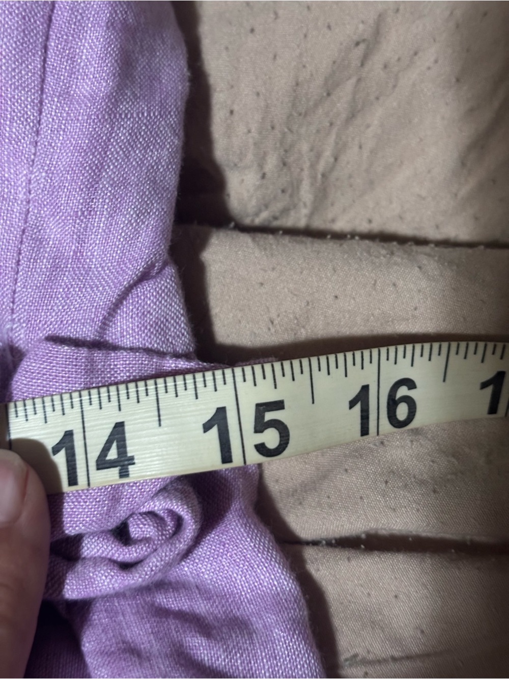 Talbots Petite 100% Linen Lilac Wrap-Style Midi Dress 2P - Picture 13 of 13